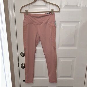 Victoria's Secret Sport Knockout Blush Pink Tights with Mesh Side Panels